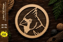 Cardinal Bird Laser Cut SVG File cardinal bird svg, cardinal Product Image 1