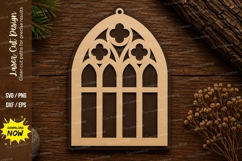 Church Window Laser Cut SVG File church window svg, gothic Product Image 1