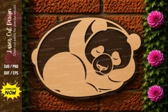 Sleeping Bear Laser Cut SVG File sleeping bear svg, bear svg Product Image 1