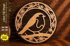 Robin Bird Laser Cut SVG File robin bird svg, robin svg, bir Product Image 1