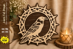 Bird Ornament Laser Cut SVG File bird ornament svg, bird Product Image 1