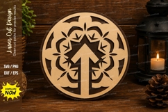 Arrow Mandala Laser Cut SVG File arrow mandala svg, arrow sv Product Image 1