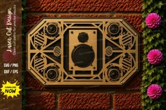 Retro Cassette Tape Laser Cut SVG Design cassette tape svg, Product Image 1