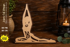Yoga Forward Fold Pose Laser Cut SVG Design yoga svg, forwar Product Image 1