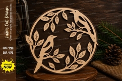 Tree Moon Circle Laser Cut SVG Design tree of life svg, moon Product Image 1