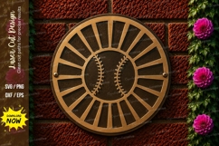 Baseball Laser Cut SVG File baseball svg, baseball laser cut Product Image 1