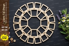 Square Ring Laser Cut SVG laser cut svg, square ring, geomet Product Image 1