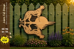 Leopard Laser Cut SVG File leopard svg, leopard silhouette Product Image 1