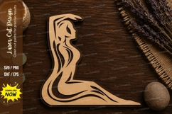 Mermaid Silhouette Laser Cut SVG File mermaid silhouette svg Product Image 1