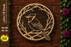 Pheasant Bird Circle Laser Cut SVG File pheasant svg, pheasa Product Image 1