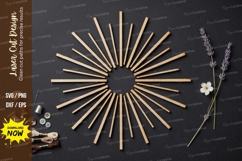 Sunburst Lines Laser Cut SVG laser cut svg, sunburst lines Product Image 1