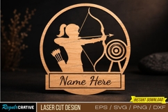 Archer Target Laser Cut,Archer Laser Cut Design Archer Laser Product Image 1