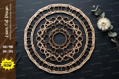 Ornate Mandala Laser Cut SVG laser cut svg, ornate mandala, Product Image 1