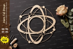 Atom Orbit Laser Cut SVG laser cut svg, atom orbit, orbit Product Image 1