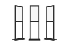 Advertising Display Stand Mockup with Blank Screen Product Image 1