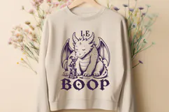 Le Boop SVG PNG, Funny Dragon Knight Medieval Fantasy Design Product Image 2
