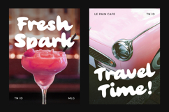 Le Pain Cafe - Nostalgic Bold Retro Brush Script Product Image 9