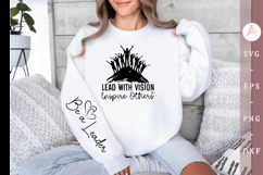 Lead with Vision Inspire Others Sleeve SVG Design Product Image 1