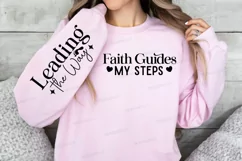 Faith Guides My Steps Sleeve SVG, Christian SVG Design Product Image 3