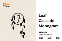 Leaf Cascade Monogram Product Image 1