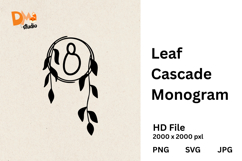 Leaf Cascade Monogram Product Image 1