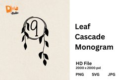 Leaf Cascade Monogram Product Image 1