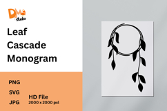 Leaf Cascade Monogram Product Image 1