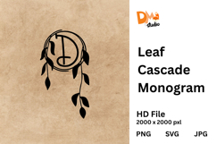 Leaf Cascade Monogram Product Image 1