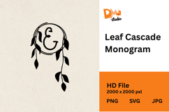 Leaf Cascade Monogram Product Image 1