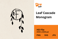 Leaf Cascade Monogram Product Image 1