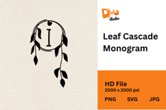 Leaf Cascade Monogram Product Image 1
