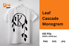 Leaf Cascade Monogram Product Image 1