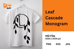 Leaf Cascade Monogram Product Image 1
