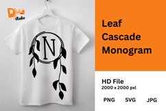 Leaf Cascade Monogram Product Image 1