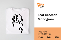Leaf Cascade Monogram Product Image 1