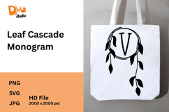 Leaf Cascade Monogram Product Image 1