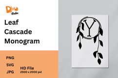 Leaf Cascade Monogram Product Image 1