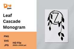 Leaf Cascade Monogram Product Image 1