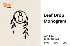 Leaf Drop Monogram Product Image 1