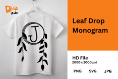 Leaf Drop Monogram Product Image 1