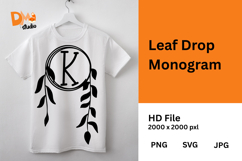 Leaf Drop Monogram Product Image 1