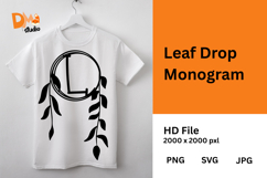 Leaf Drop Monogram Product Image 1