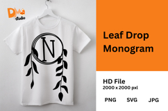 Leaf Drop Monogram Product Image 1