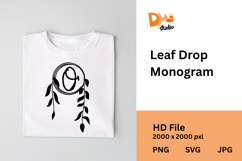 Leaf Drop Monogram Product Image 1