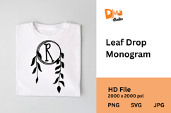 Leaf Drop Monogram Product Image 1
