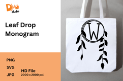 Leaf Drop Monogram Product Image 1
