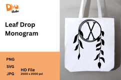 Leaf Drop Monogram Product Image 1