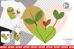 Leaf Heart Clipart Product Image 1