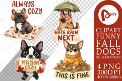 Leaf Pile Zoomies Cozy Chaos Sublimation Product Image 1