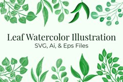 Leaf Watercolor Bundle Product Image 1